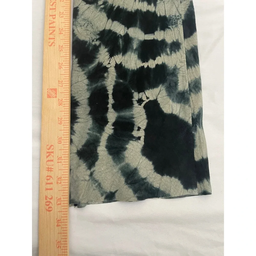 Vintage Wilsons Leather Maxima Flare Pants Womens 2 Black Tie Dye Bell Bottoms